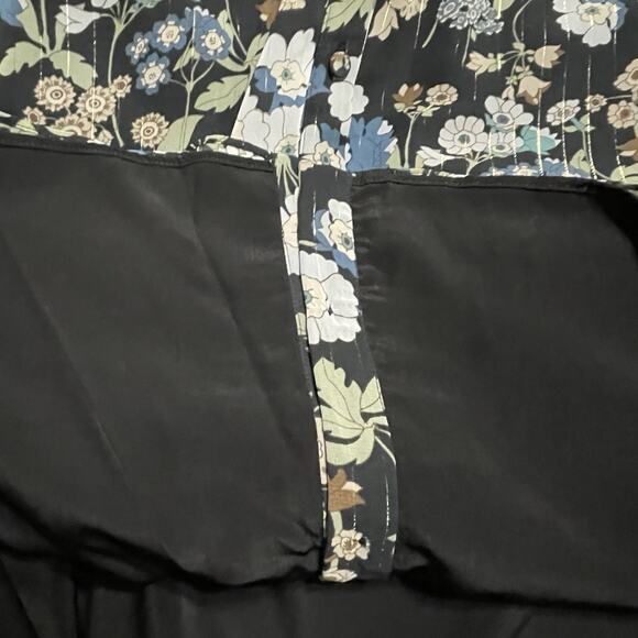 Bianca Balti The Sycamore Mini Maternity Dress Size 2 Black Teal Floral Boho NWT - Picture 10 of 16